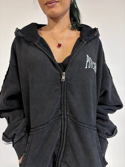 VINTAGE BLACK PSYCHO ZIP UP